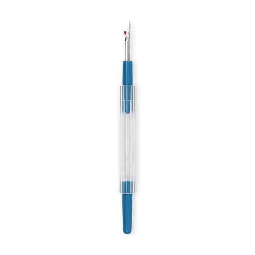 Dritz Seam Ripper and Threader with Safety Ball, Blue, 1-Pack | Cuts Stitches Easily thumbnail 2