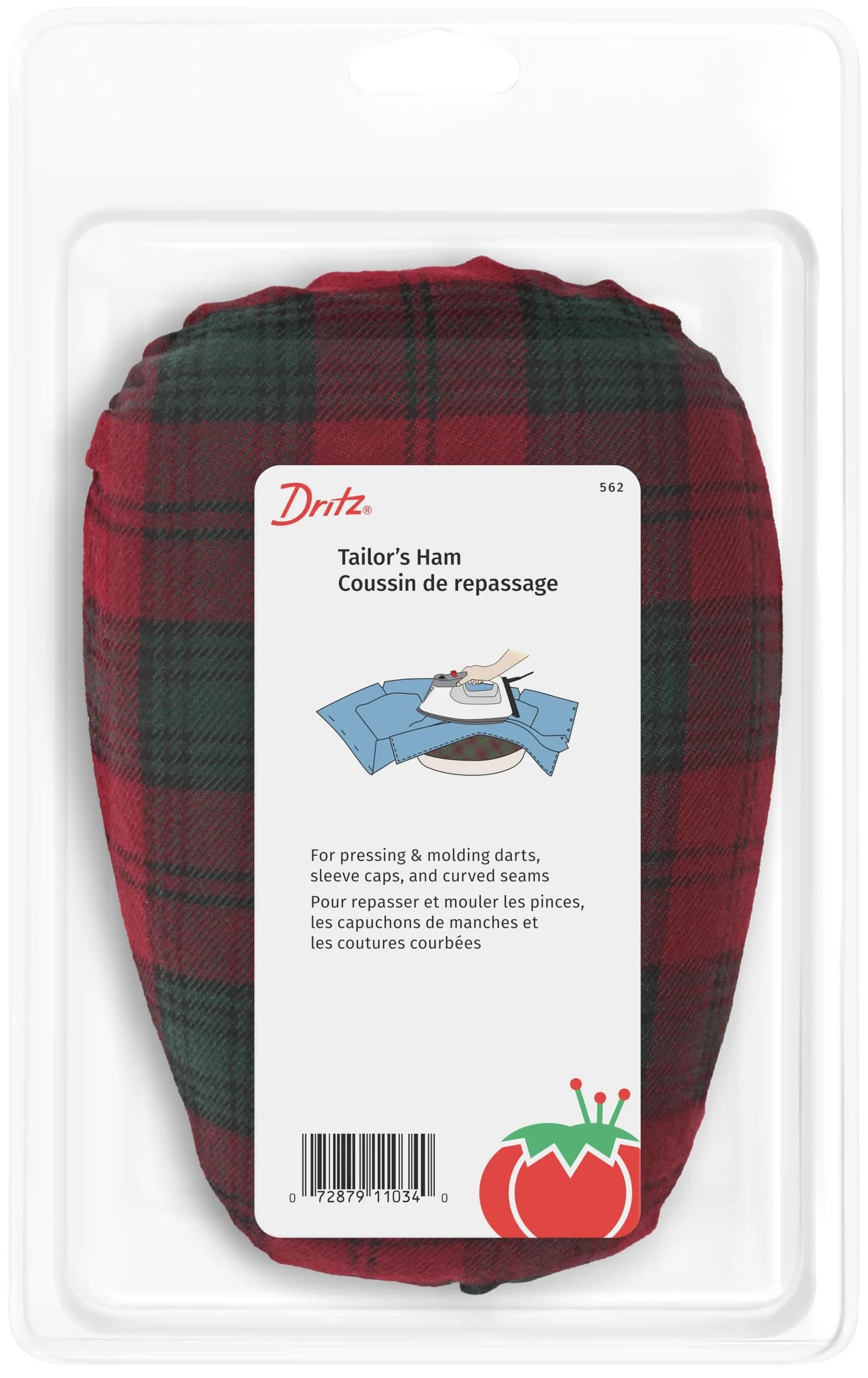 Dritz Wool Tailor's Ham 1 Count | Pressing & Molding Tool for Sewing