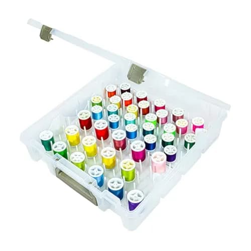 ArtBin Super Satchel Thread Box - Versatile Sewing, Embroidery & Quilting Storage, 108 Pegs, Made in USA thumbnail 1