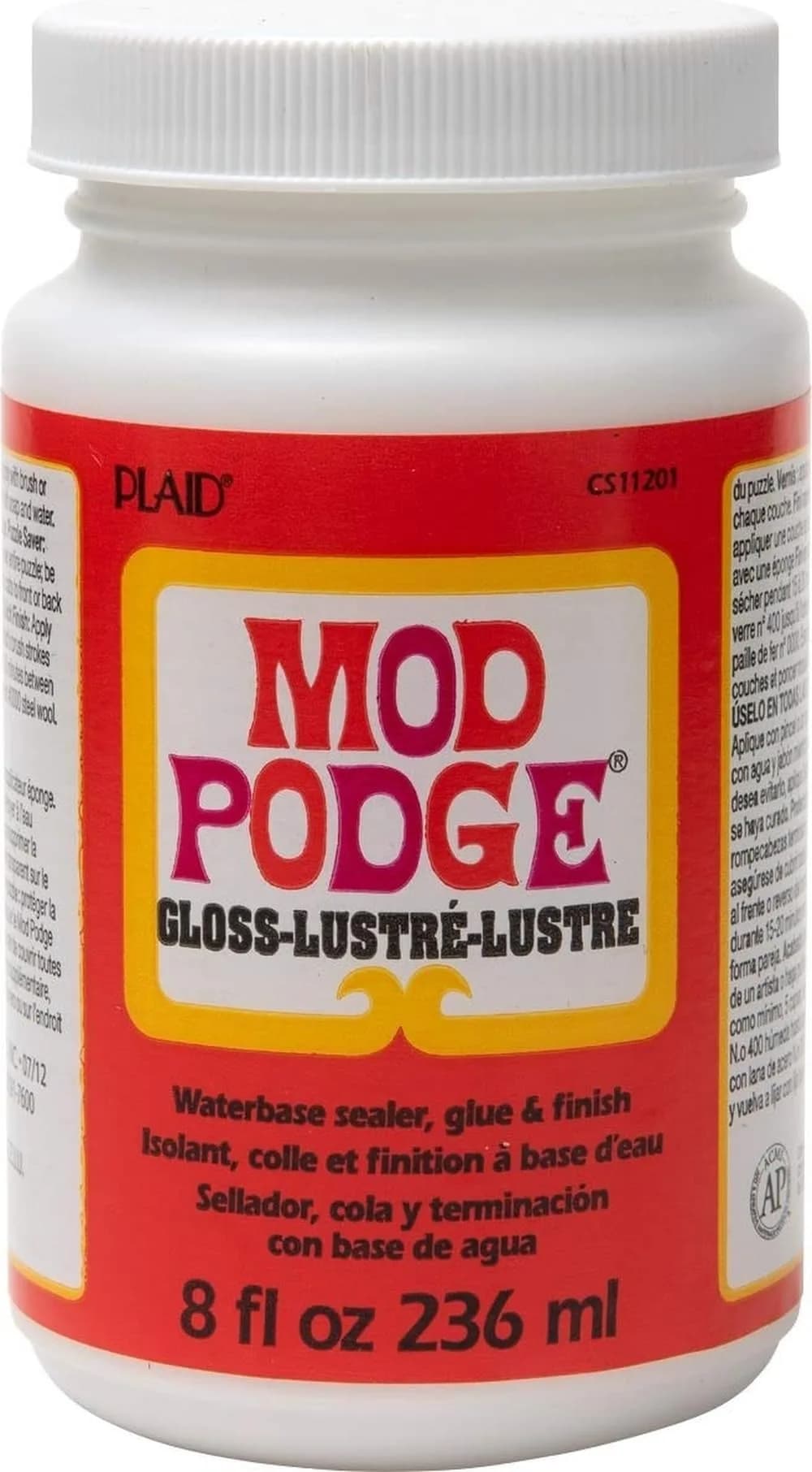 Mod Podge Gloss Sealer, Glue & Finish 237ml (8 fl oz) | All-in-One Craft Solution for Wood, Paper, Fabric - main product image