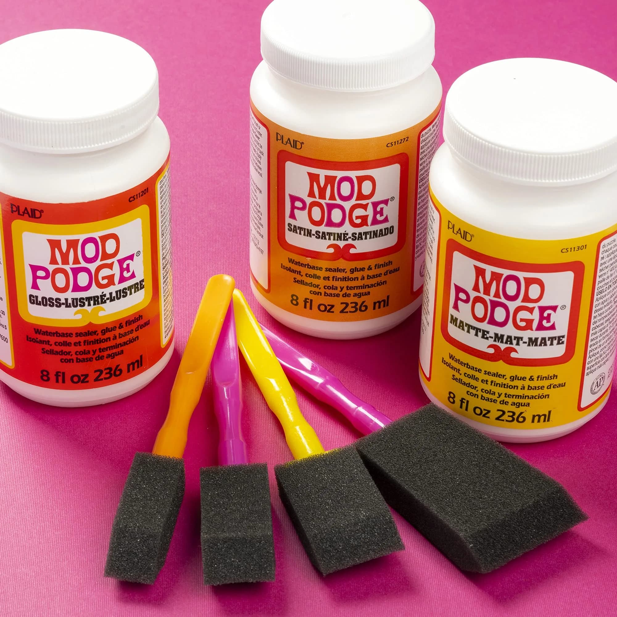 Mod Podge Gloss Sealer, Glue & Finish 237ml (8 fl oz) | All-in-One Craft Solution for Wood, Paper, Fabric - view 8