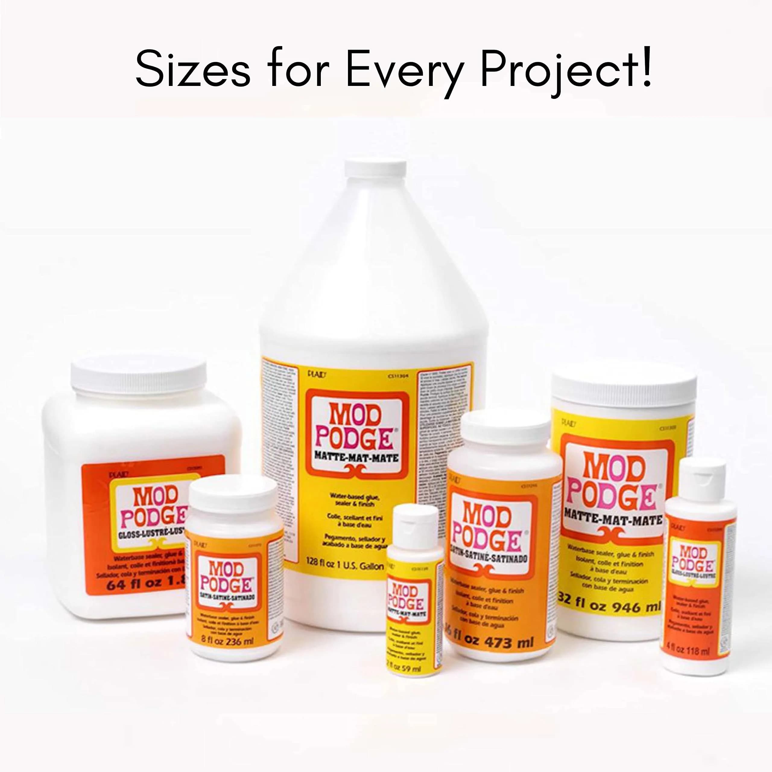 Mod Podge Gloss Sealer, Glue & Finish 237ml (8 fl oz) | All-in-One Craft Solution for Wood, Paper, Fabric - view 9