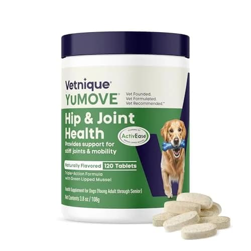 YuMOVE Dog Hip & Joint Supplement Regular Strength 120 Chewable Tablets | Vet-Recommended for Active Adults & Early Seniors thumbnail 1