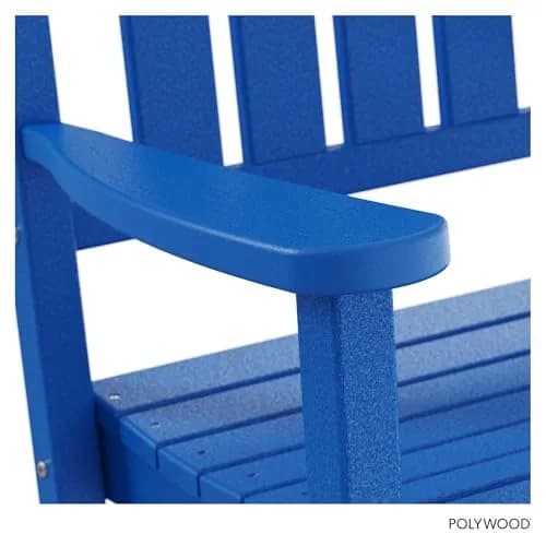 Polywood Presidential Rocking Chair in Pacific Blue | Durable HDPE Outdoor Seating (70-120 chars) thumbnail 6