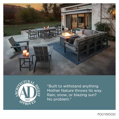 Polywood Presidential Rocking Chair in Pacific Blue | Durable HDPE Outdoor Seating (70-120 chars) thumbnail 7