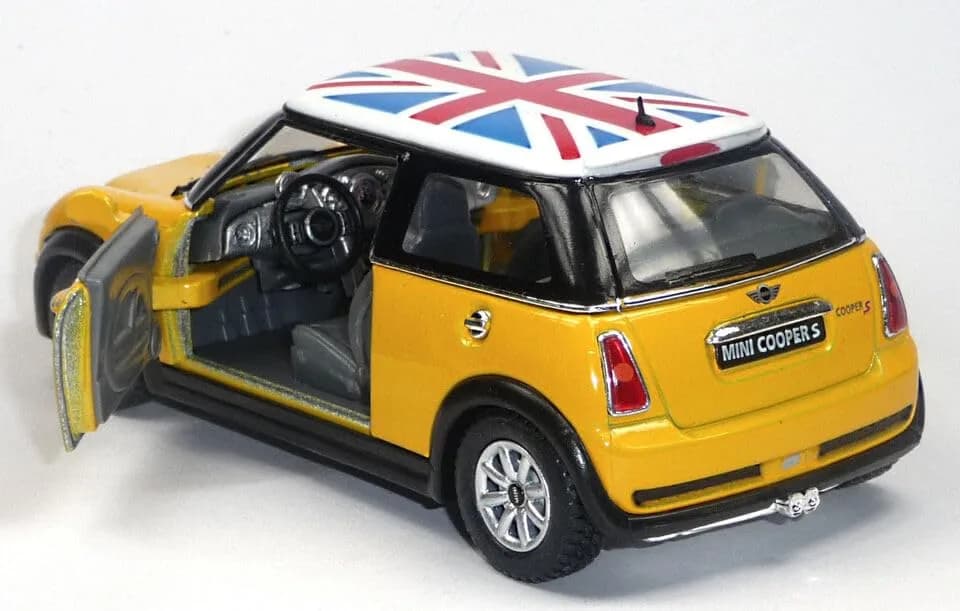 KiNSMART Mini Cooper S Die-Cast Model Car 13cm (5") | Authentic 1:28 Scale Replica - view 2
