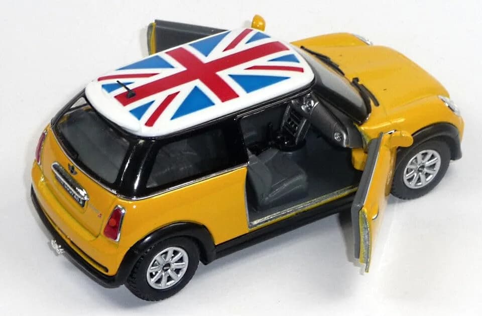 KiNSMART Mini Cooper S Die-Cast Model Car 13cm (5") | Authentic 1:28 Scale Replica - view 3