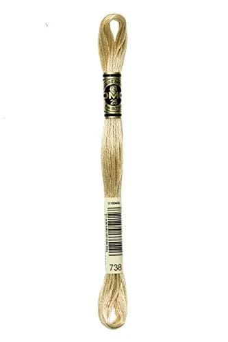 DMC Six Strand Embroidery Cotton Floss, Very Light Tan, 8.7yd (7.96m) | Colorfast & Fade Resistant thumbnail 1