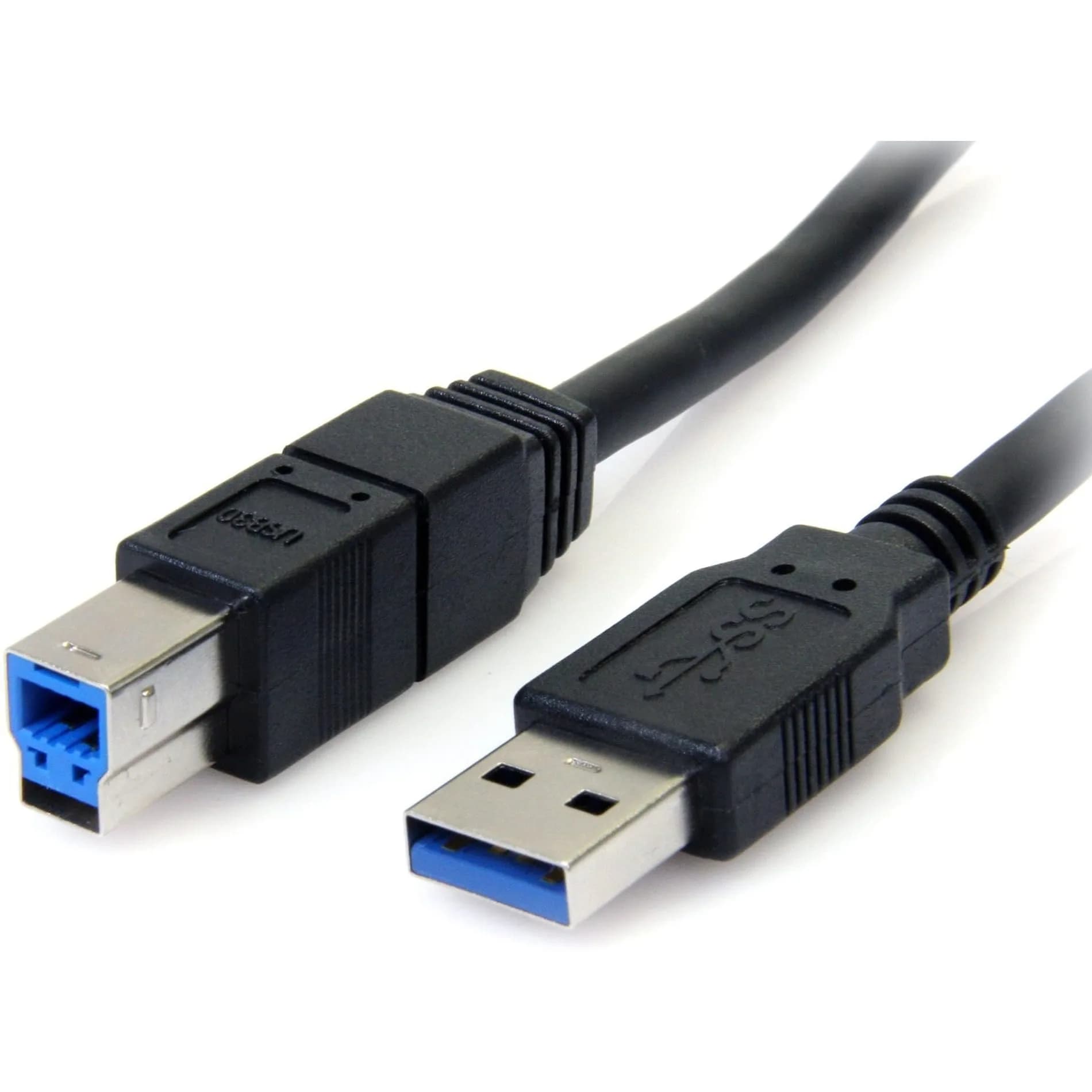 StarTech 6ft USB 3.0 A to B Male to Male Cable Black, 2m | 5Gbps Data Transfer — 6 ft / 2m