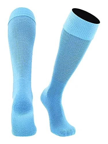 TCK Soccer Socks Multisport Tube MS (Columbia Blue, Small) Knee Length Athletic Socks for Soccer & Sports thumbnail 1