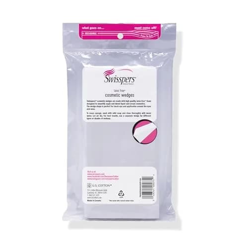 Swisspers Premium Cosmetic Wedges, Latex-Free Makeup Wedge, 192 Count (6 Packs) | Hypoallergenic & Reusable thumbnail 6