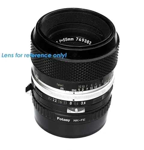 Fotasy Manual Nikon F Mount Lens to Sony E-Mount Adapter | Metal Construction for Sony Alpha & NEX Cameras thumbnail 4