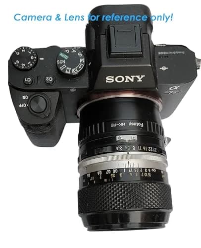 Fotasy Manual Nikon F Mount Lens to Sony E-Mount Adapter | Metal Construction for Sony Alpha & NEX Cameras thumbnail 6