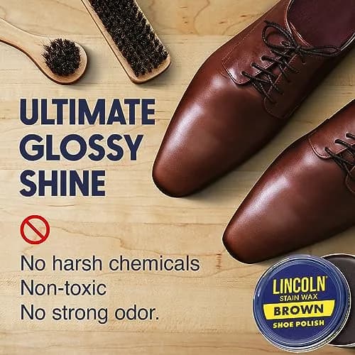 Lincoln Shoe Polish Wax - 2-1/8 oz | Made in USA Since 1925 - Black thumbnail 6