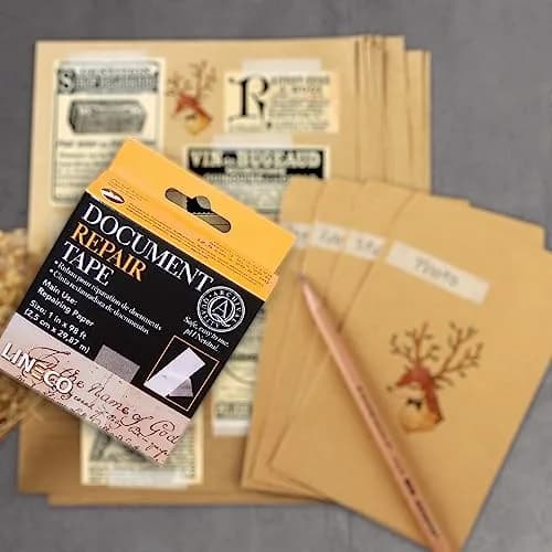 Lineco Archival Document Repair Tape 1 Inch x 98 Feet | Acid-Free, pH Neutral, Removable thumbnail 4