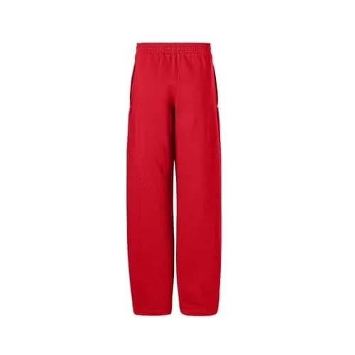 Soffe Heavy Weight Cotton/Poly Pocket Sweatpant, Red, Small | Open Bottom Casual Pant thumbnail 3