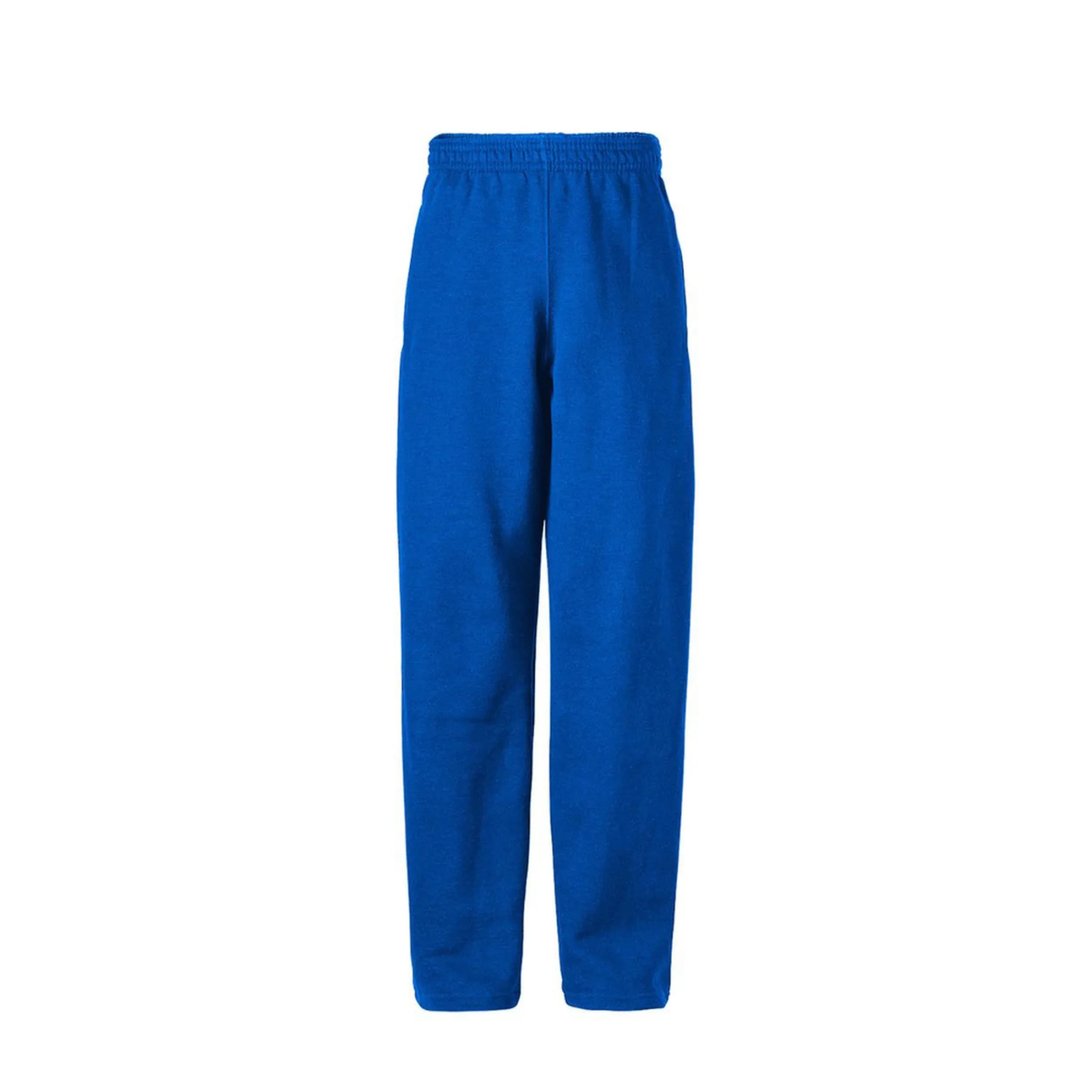Soffe Youth Heavy Weight Open Bottom Pocket Sweatpant, Royal, Small | Casual Athletic Comfort