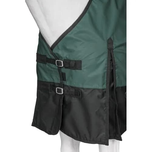 Tough1 600D Waterproof Turnout Sheet - Hunter Green - 69" | Heavy-Duty Horse Rain Sheet thumbnail 2