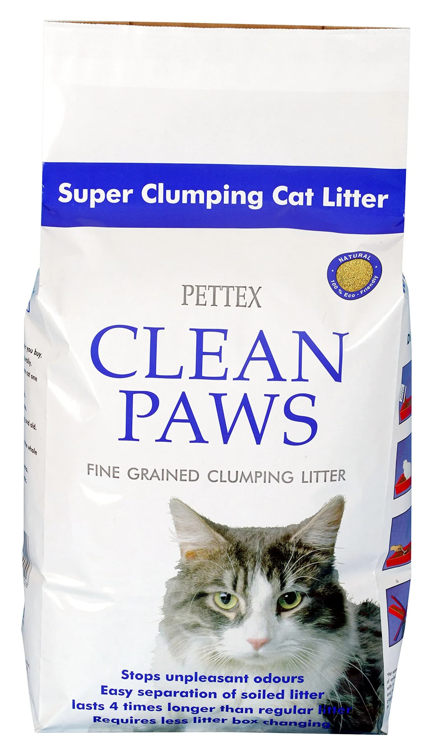 Pettex Clean Paws Microgranule Super Clumping Ultra Cat Litter 5 kg (11 lb) | Odor Control for Indian Homes - main product image