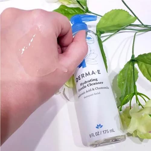 Derma E Hydrating Gentle Facial Cleanser 177ml (6 Fl Oz) | Hyaluronic Acid & Vitamin E for Soft, Smooth Skin thumbnail 4