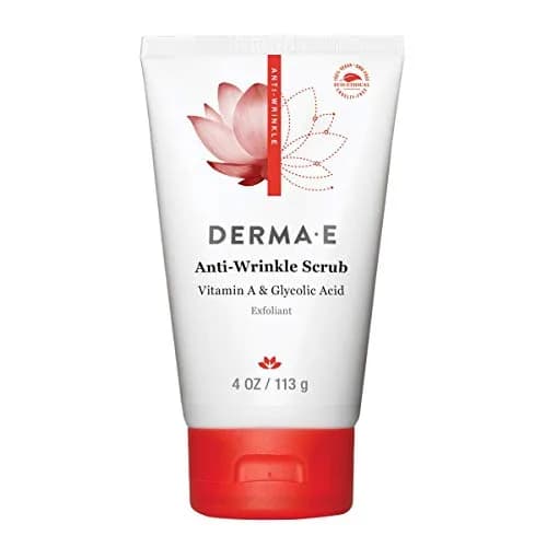 Derma E Anti-Wrinkle Exfoliating Facial Scrub 4 oz | Natural Anti-Aging Face Wash for Youthful Skin thumbnail 1