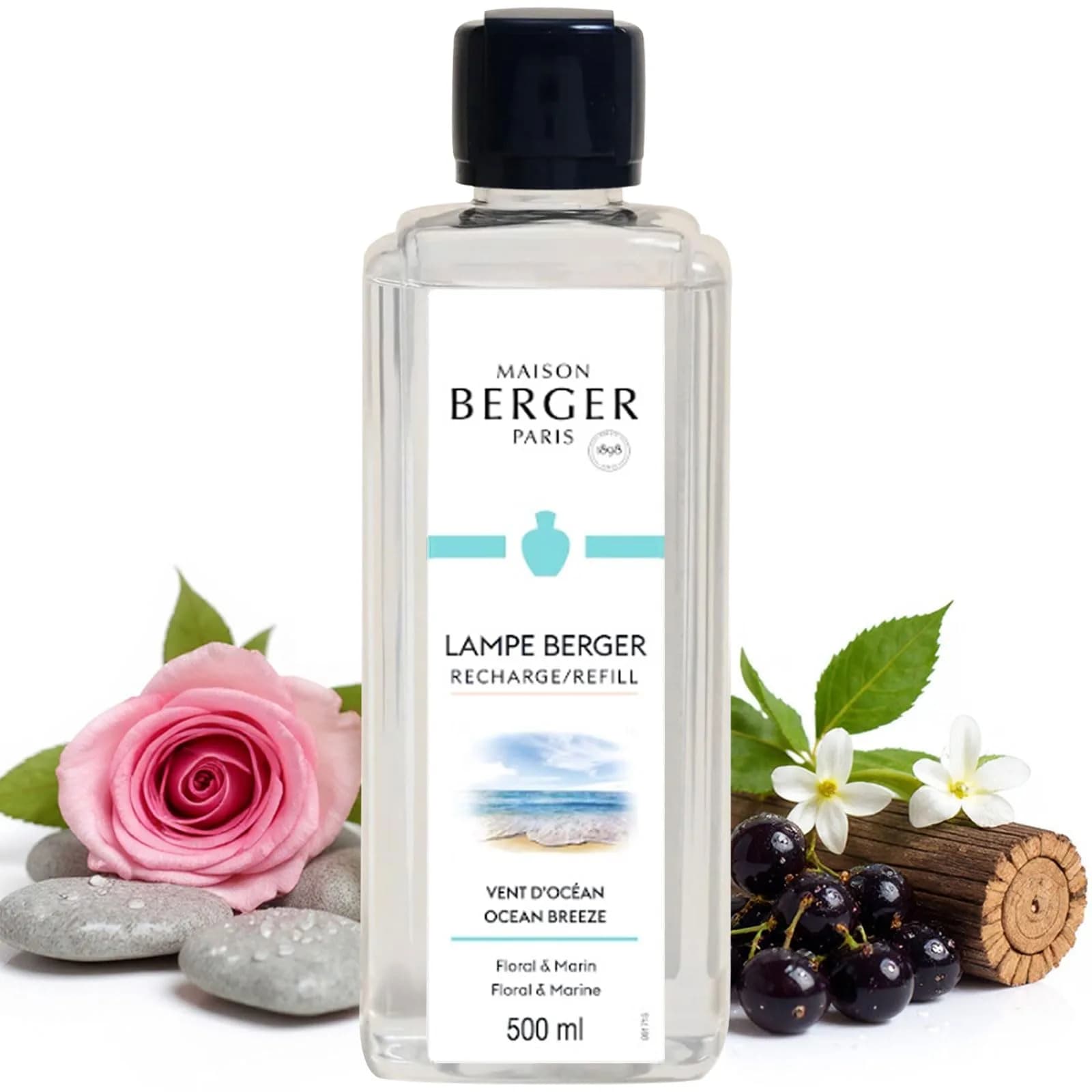 Maison Berger Ocean Breeze Fragrance Refill 500ml (16.9 fl oz) | Neutralizes Odors & Diffuses Scent - main product image