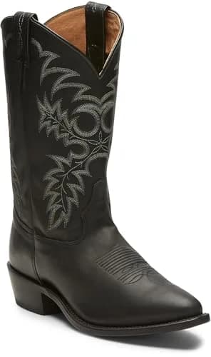 Tony Lama Men's Black Stallion Cowboy Boots, Onyx - 11 D | Classic Western Style with Full Grain Leather thumbnail 1