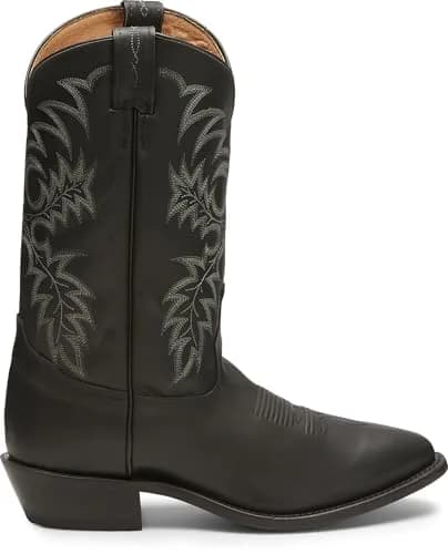 Tony Lama Men's Black Stallion Cowboy Boots, Onyx - 10.5 D | Classic Western Style with Premium Leather thumbnail 2