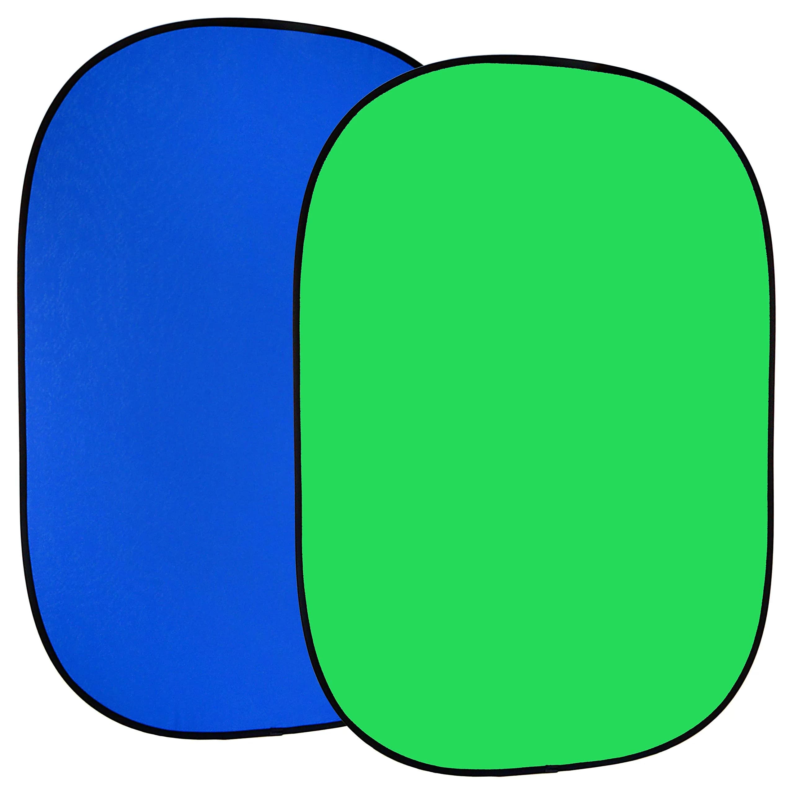 Fotodiox 5'x7' Collapsible Soft Diffuser Panel | Reduces Light by 1-2 Stops — 5x7in / Green + Blue