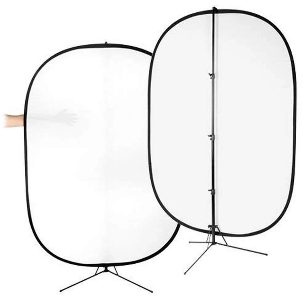 Fotodiox 5'x7' Collapsible Soft Diffuser Panel | Reduces Light by 1-2 Stops — 5x7in / Translucent