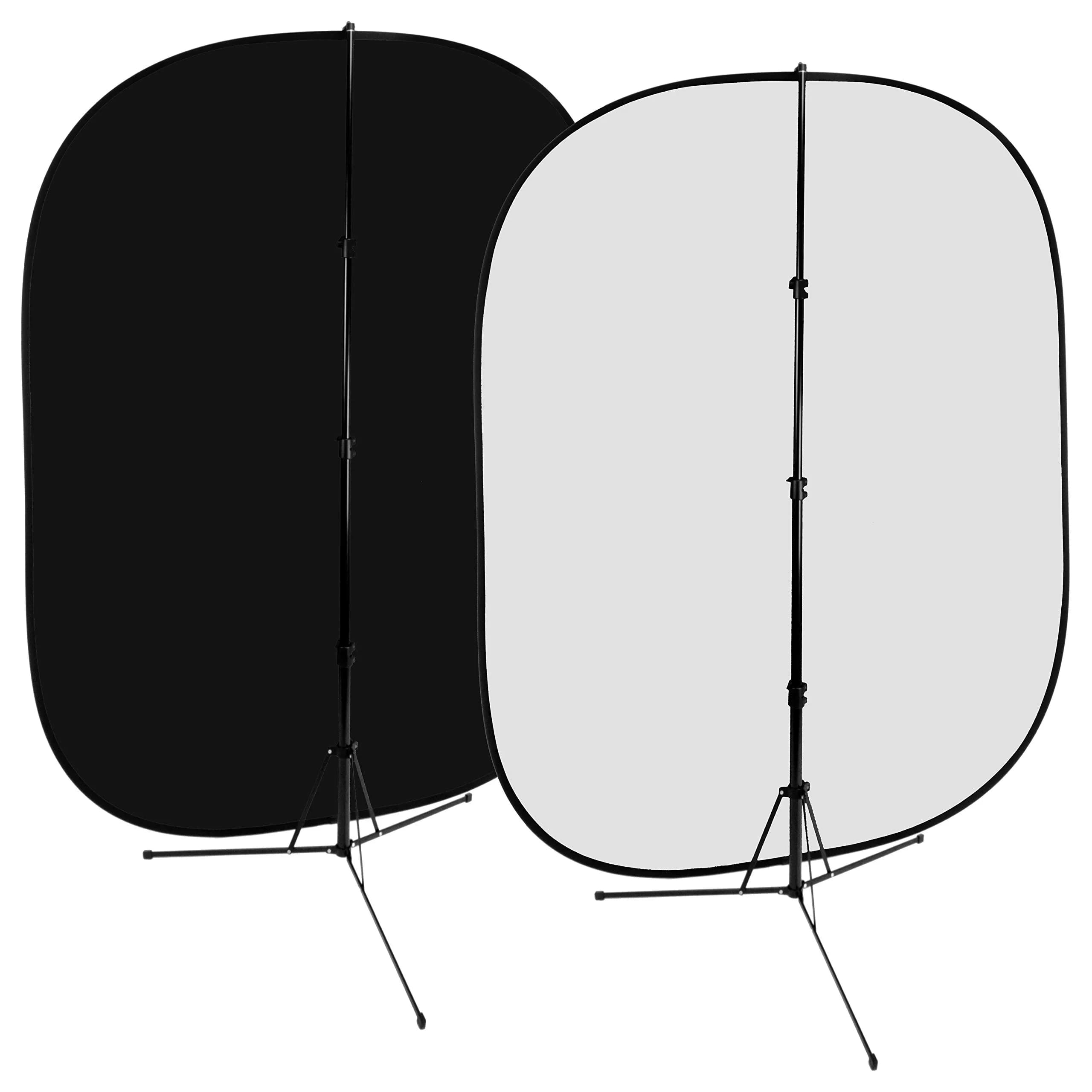 Fotodiox 5x7 inch Collapsible Black + White 2-in-1 Diffuser Panel - main product image