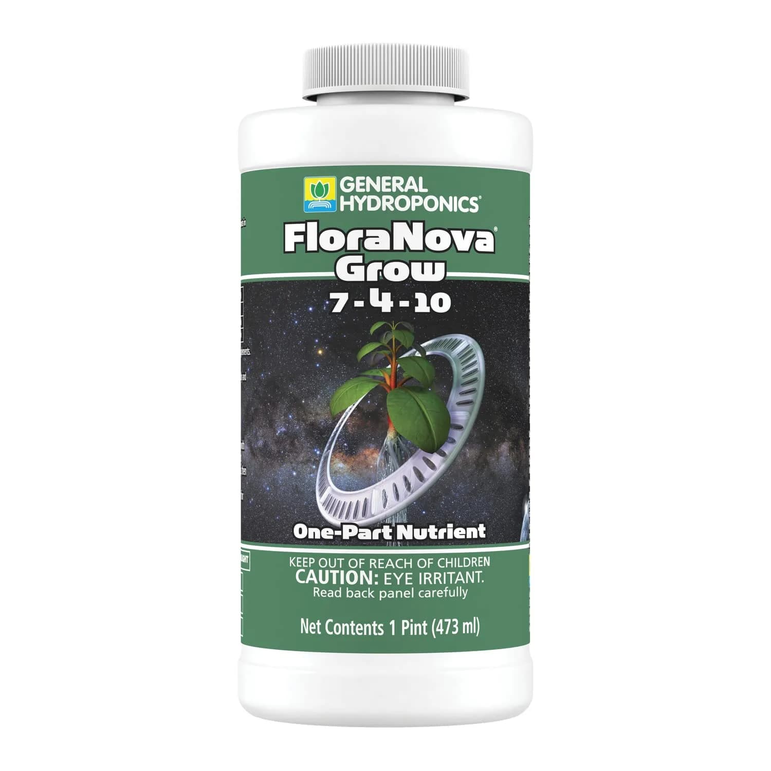 General Hydroponics FloraNova Grow Liquid Fertilizer 16 oz | Supports Rapid Plant Growth - main product image