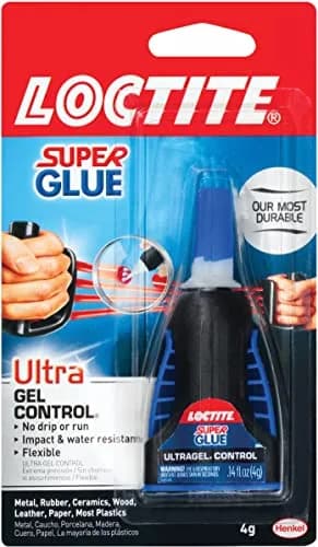 Loctite Super Glue Ultra Gel Control 0.14 fl oz | Impact & Temperature Resistant, Clear, Rubber-Toughened - main product image