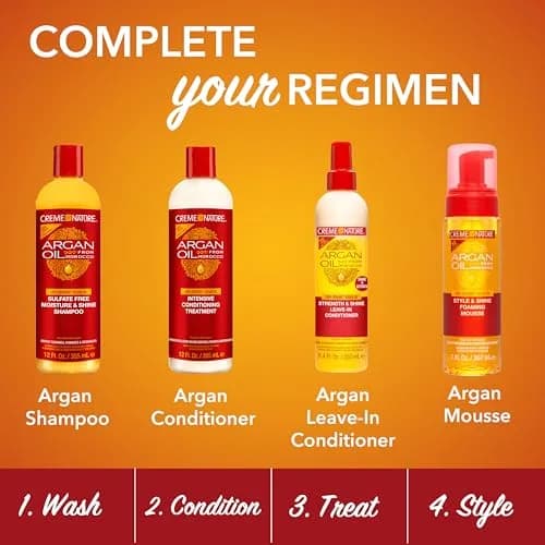 Creme of Nature Style & Shine Foaming Mousse 200ml (7 fl oz) | Defines Curls & Controls Frizz thumbnail 7