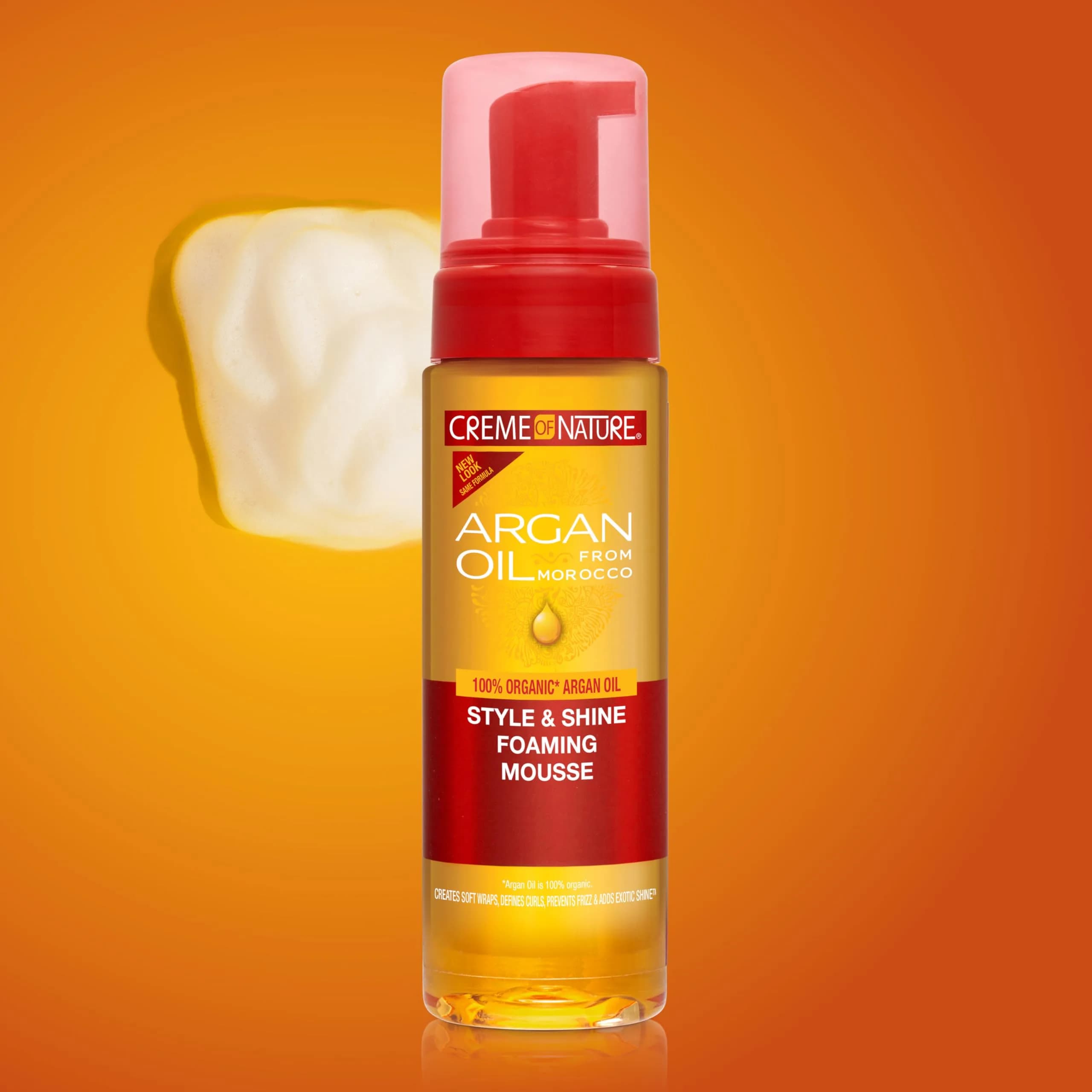 Creme of Nature Style & Shine Foaming Mousse 200ml (7 fl oz) | Defines Curls & Controls Frizz - view 8