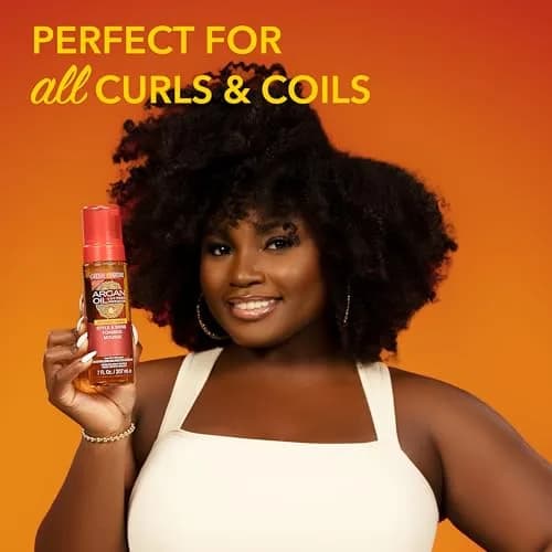 Creme of Nature Style & Shine Foaming Mousse 200ml (7 fl oz) | Defines Curls & Controls Frizz thumbnail 3