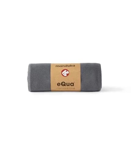 Manduka eQua Microfiber Yoga Hand Towel | Thunder | 16 x 26.5 in | Ultra-Absorbent & Quick-Drying thumbnail 2