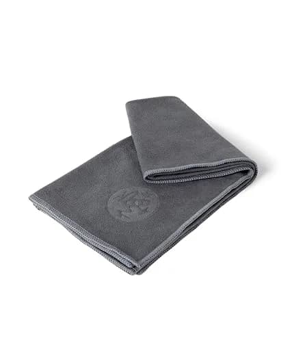 Manduka eQua Microfiber Yoga Hand Towel | Thunder | 16 x 26.5 in | Ultra-Absorbent & Quick-Drying thumbnail 3