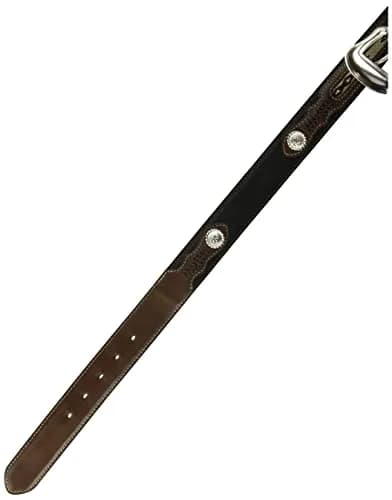 Nocona Men's Top Hand Black Middle Inlay Belt 44 | Genuine Leather Western Style thumbnail 3