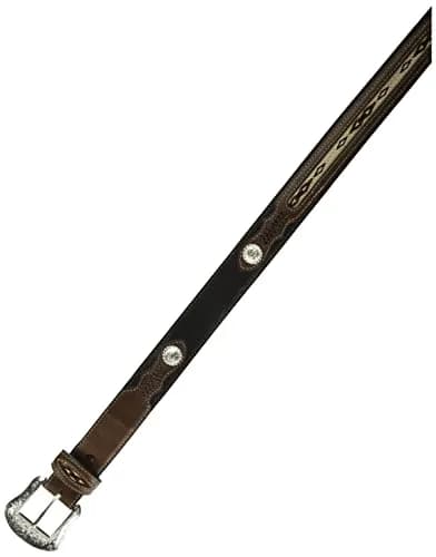 Nocona Men's Top Hand Black Middle Inlay Belt 42 | Genuine Leather, Southwestern Style thumbnail 2