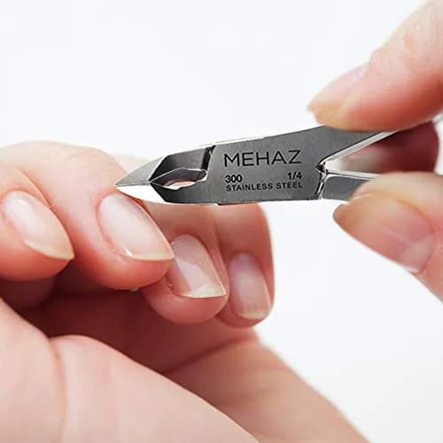 Mehaz Quick Trim Cuticle Nipper, 1/4" Jaw, Stainless Steel with Double Spring Lap Joint | Precise Nail & Hangnail Trimming thumbnail 3