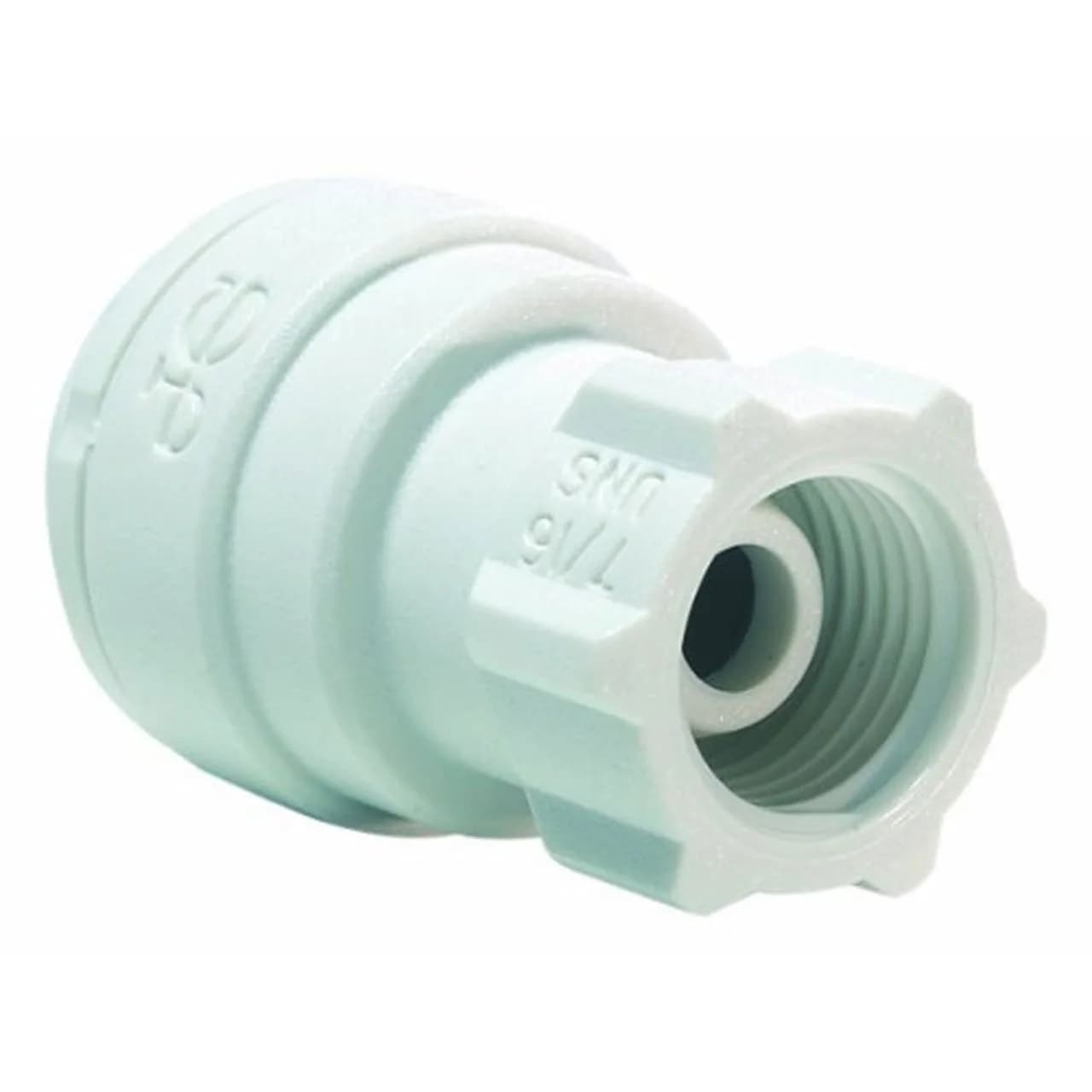 JG Speedfit PP3212U7WP 3/8-Inch OD x 7/16-Inch UNS Faucet Connector | Push-Fit Plastic Fitting for Water Lines - main product image