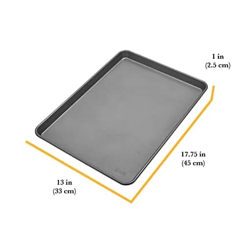 Chicago Metallic Jelly Roll Pan - 12.75 Inch | Heavy-Weight Aluminum, Even Heat, Nonstick thumbnail 2