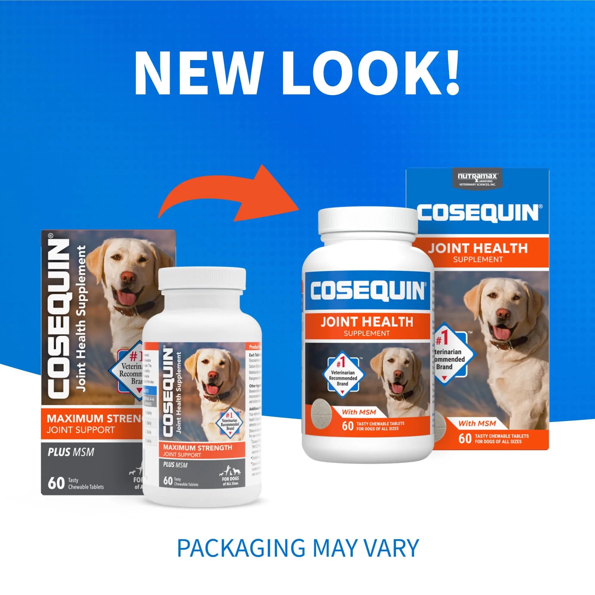 Nutramax Cosequin Joint Supplement for Dogs, Glucosamine & Chondroitin Chew Tabs, 60 Count | Supports Healthy Joints for All Breeds & Ages - view 2