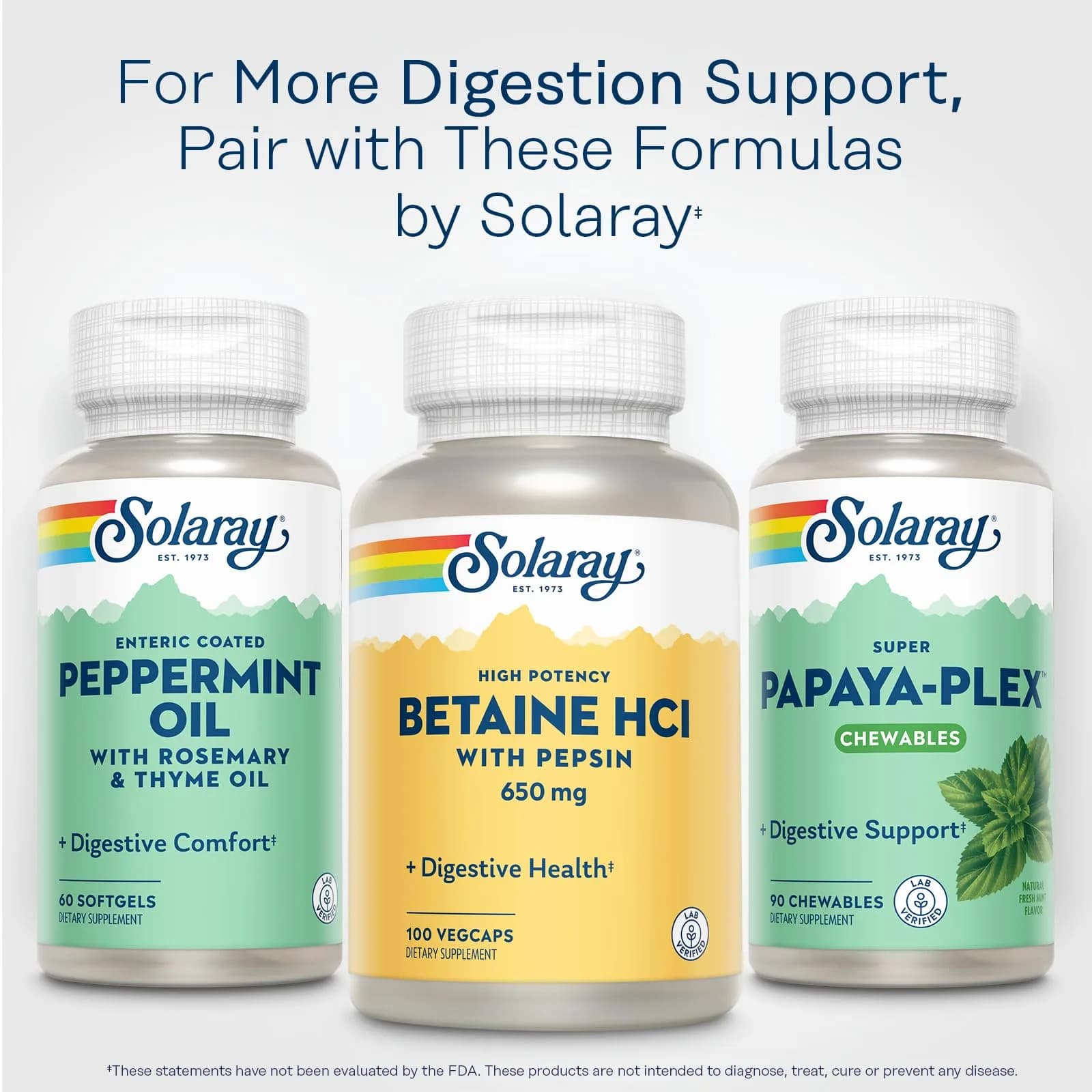 SOLARAY Betaine HCl with Pepsin 100 Veg Caps | Digestive Enzymes for Gut Health - view 6
