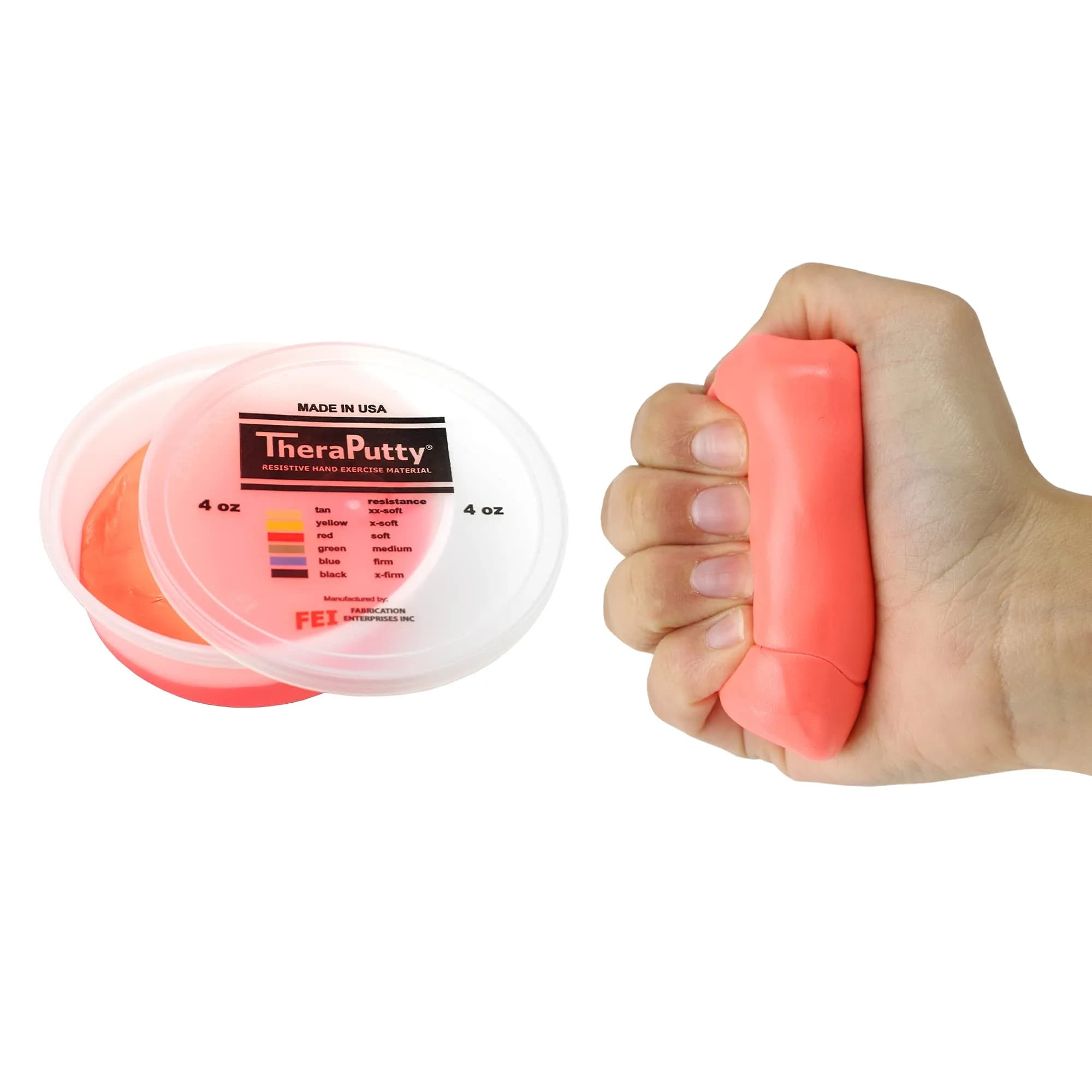 CanDo TheraPutty Standard Hand Exercise Putty 113g (4 oz) | Soft Resistance for Rehab & Grip - main product image