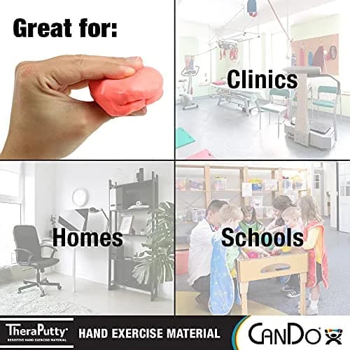 CanDo TheraPutty Standard Hand Exercise Putty 113g (4 oz) | Soft Resistance for Rehab & Grip thumbnail 2