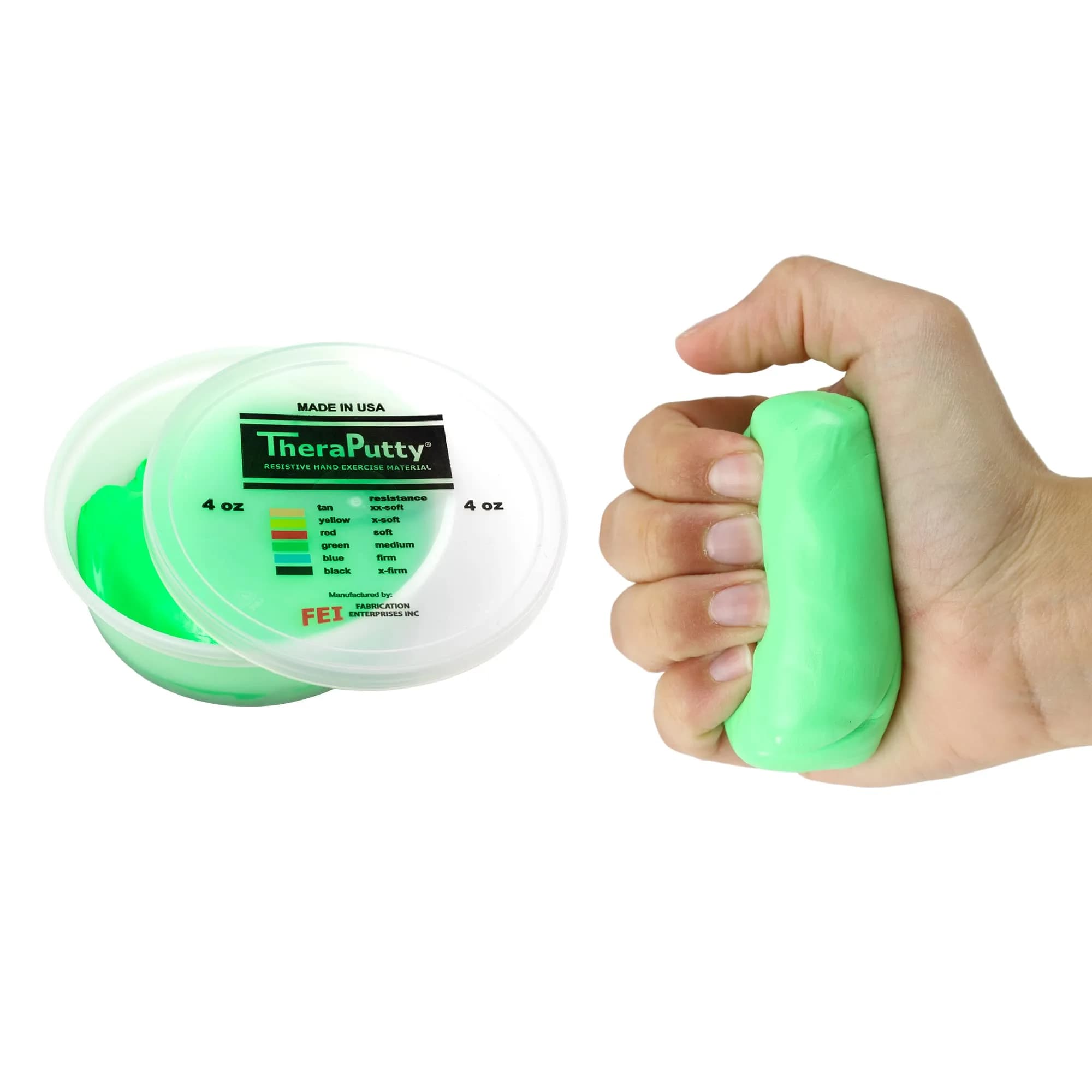 CanDo TheraPutty Standard Hand Exercise Putty 113g (4 oz) | Medium Resistance for Rehab & Grip - main product image