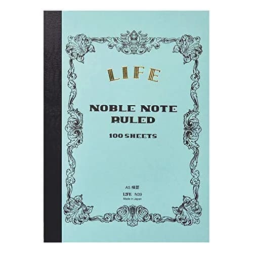 Life Noble Notebook A5 Ruled 21 cm x 14.8 cm (8.3 x 5.8 inches) | Fountain Pen Friendly Paper thumbnail 1