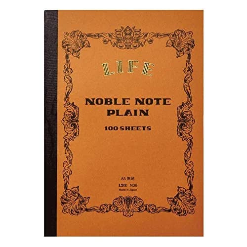 Life Noble Notebook Plain A5 14.8cm x 21cm | Fountain Pen Friendly Paper thumbnail 1